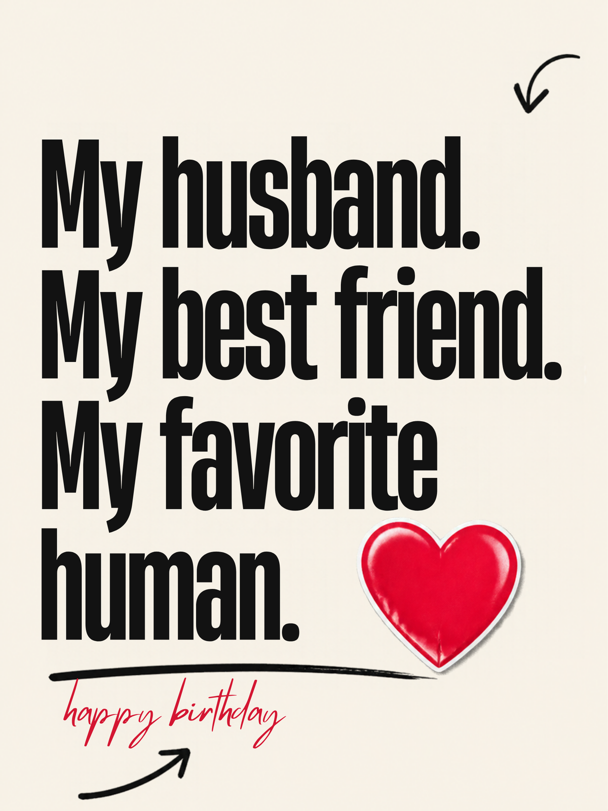My Best Friend, My Favorite Human birthday card, front