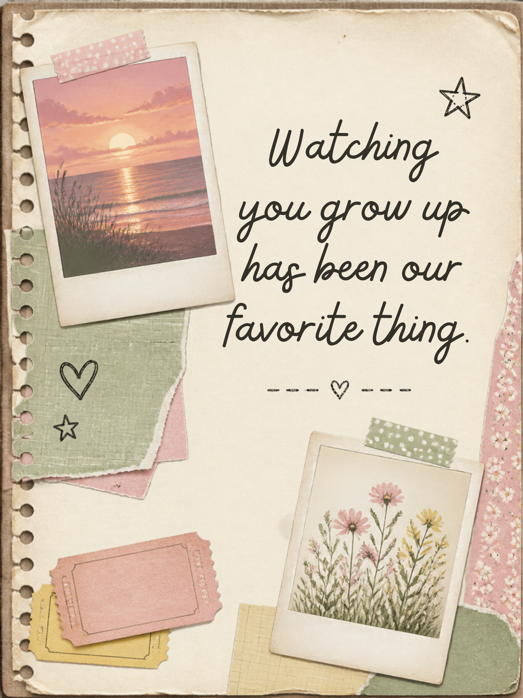 For My Daughter 6-card pack: Watching You Grow Up