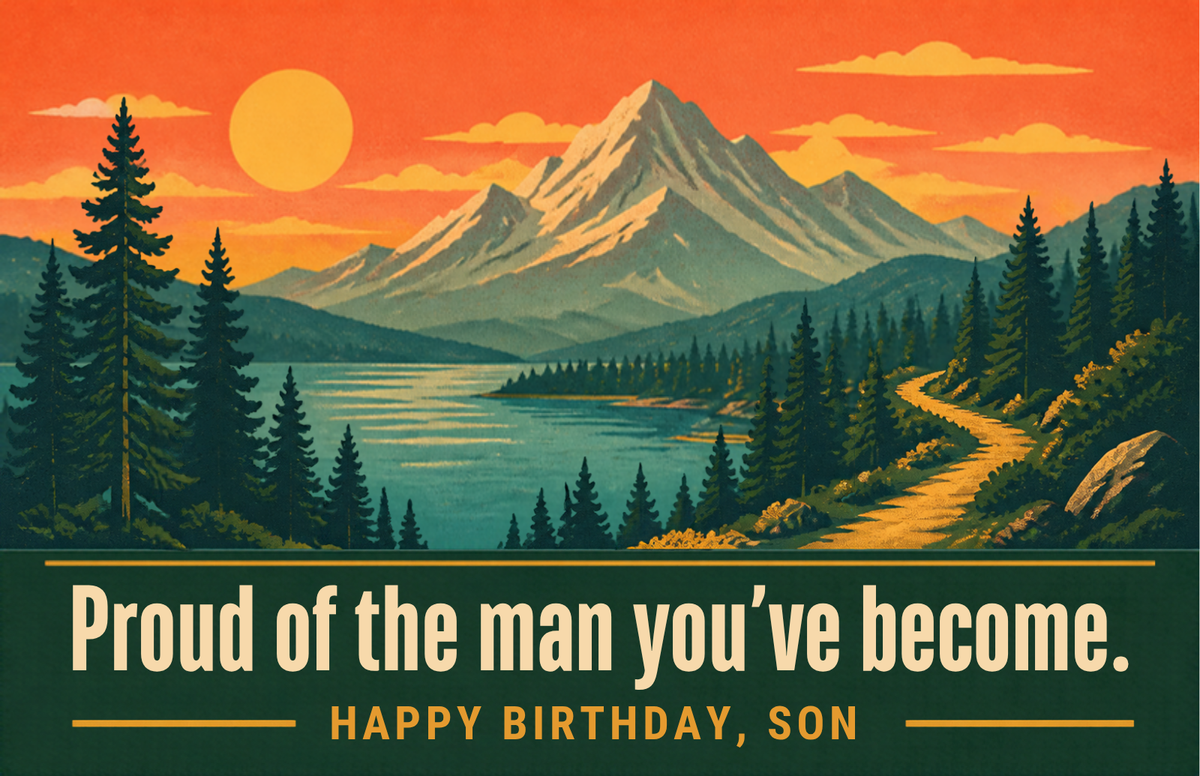 For My Son 6-card pack: Proud of the Man You've Become